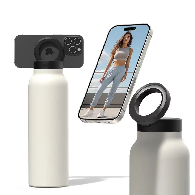 Water Bottle with Magnetic Tripod