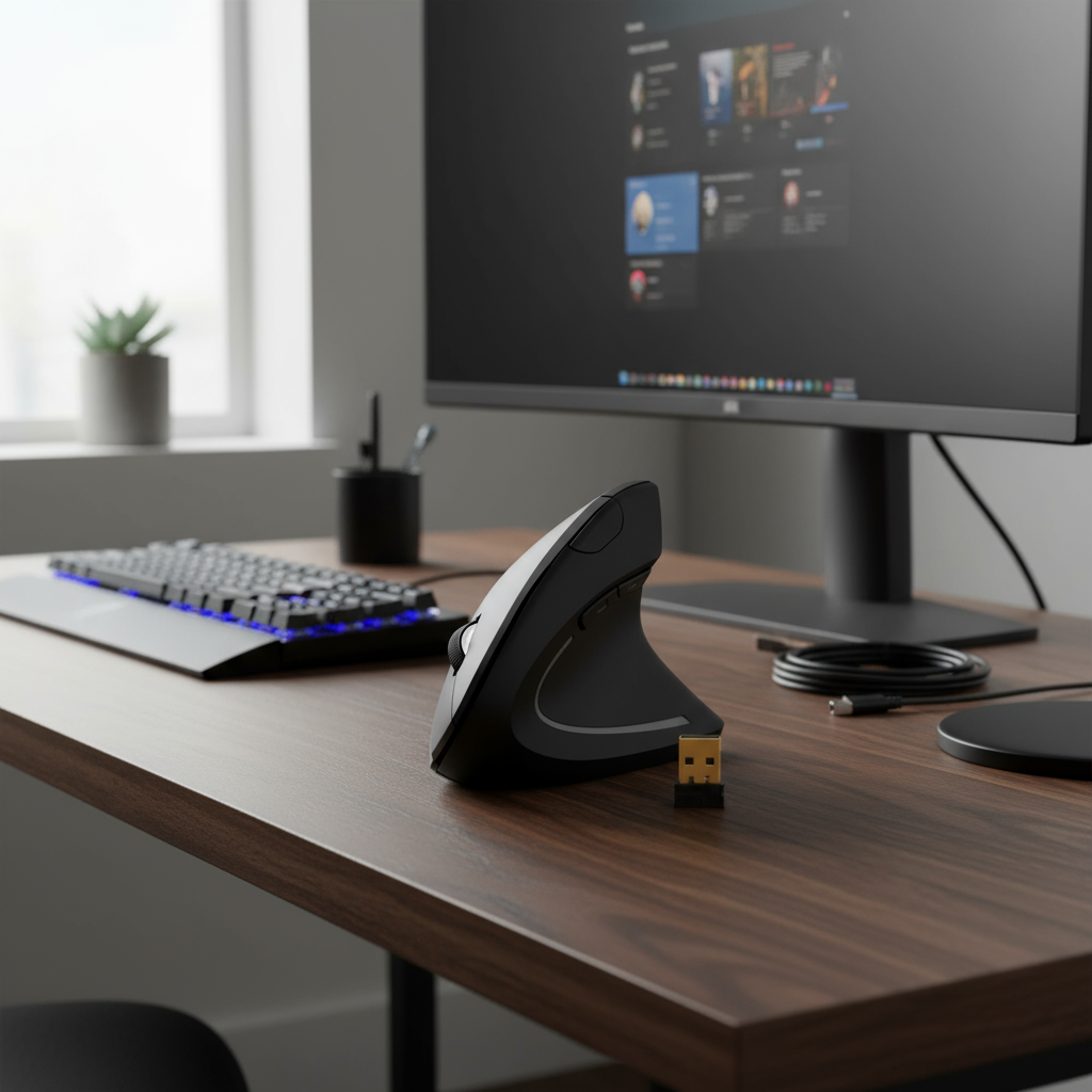Ergonomic Wireless Vertical Mouse