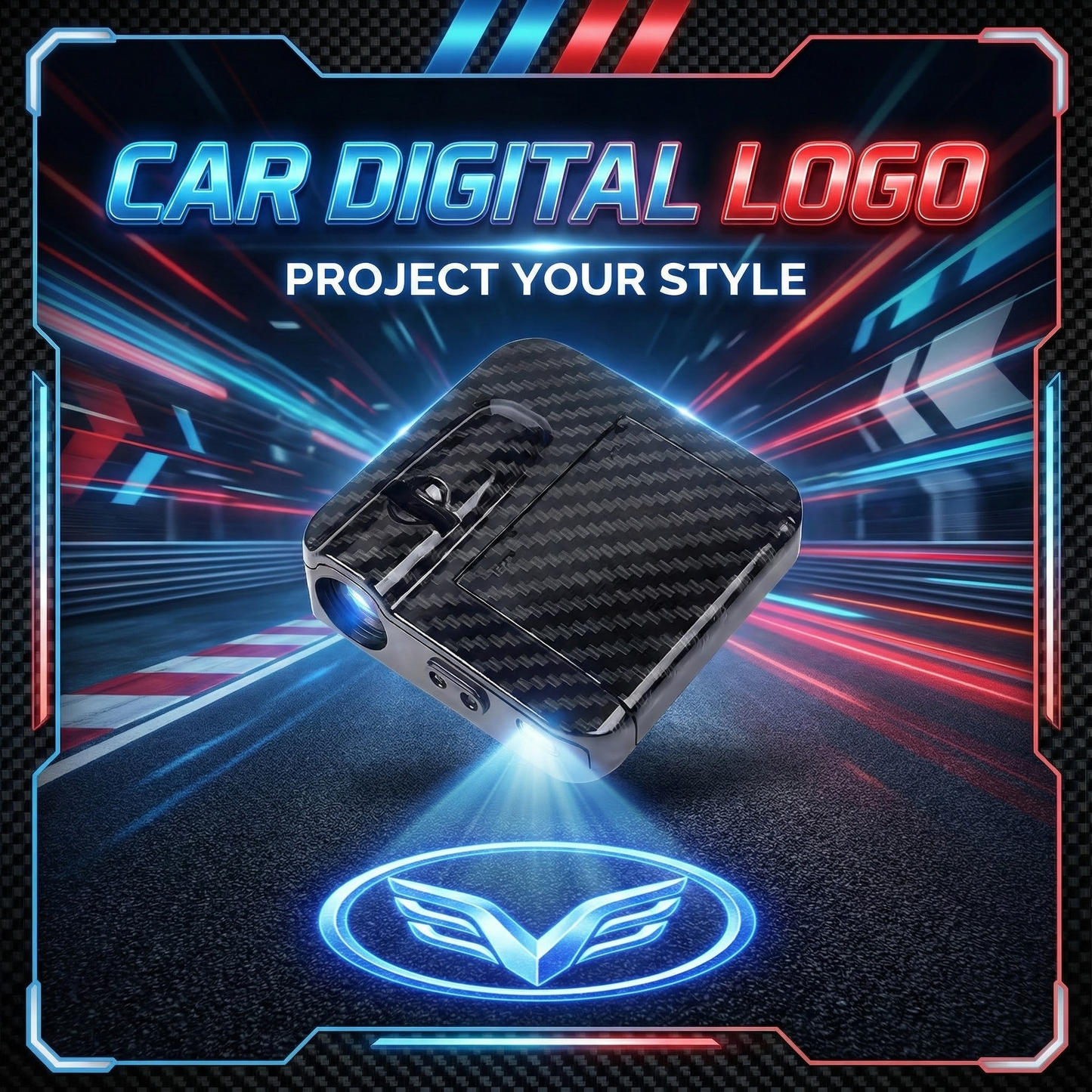 Car digital logo
